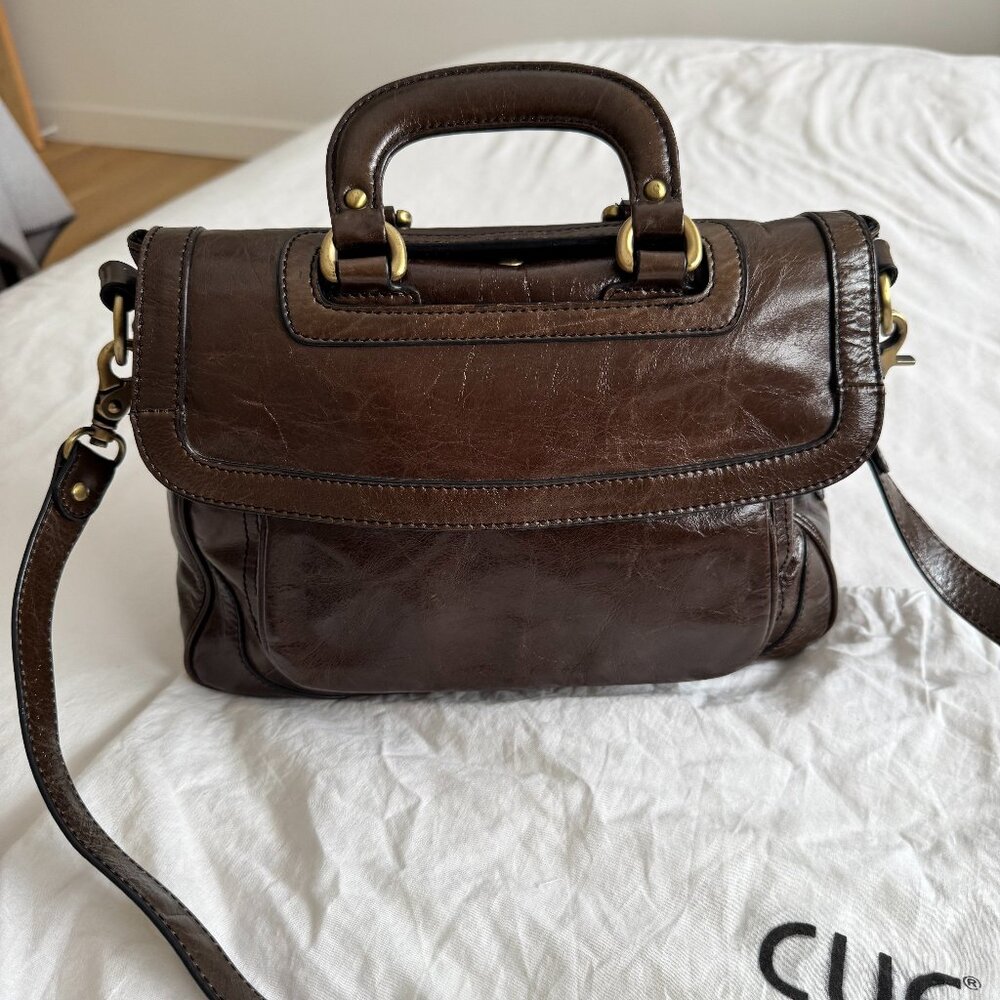 Cue Handbag - Crossbody Satchel with Top Handles